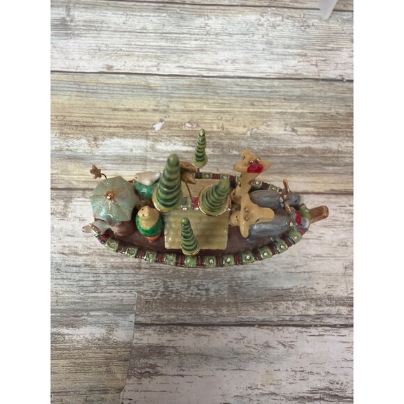 Dept 56 Patience Brewster Krinkles Noah’s Ark Jeweled Hinged Trinket Box w/FLAW - Picture 11 of 16